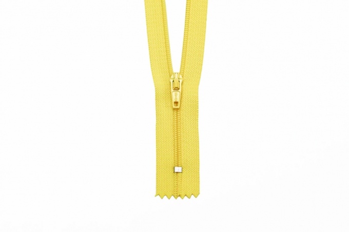 Pants zip pl/met T3 yellow 20cm