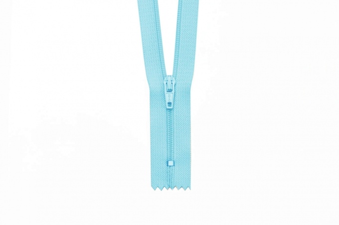 Trouser zip pl/met T3 blue 20cm