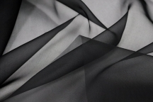 Italian silk organza black