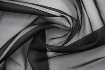 Italian silk organza black