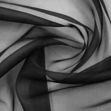 Italian silk organza black