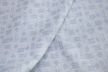 Costume jacquard linen with cotton hieroglyphic