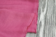 Linen with viscose dress color light fuchsia stone washed