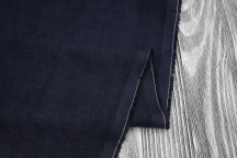 Medium Weight linen with Viscose Stone Washed dark blue