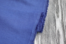 Medium Weight linen with Viscose Stone Washed electric blue