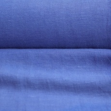 Medium Weight linen with Viscose Stone Washed electric blue