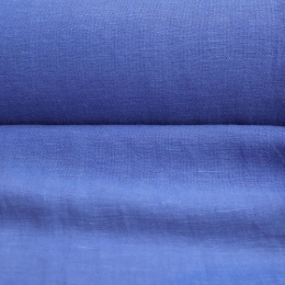 Medium Weight linen with Viscose Stone Washed electric blue