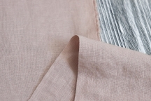 Medium Weight linen with Viscose Stone Washed light powder