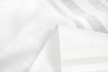 Linen with cotton tablecloth white 186cm