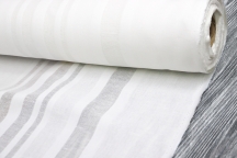 Linen with cotton tablecloth white 186cm