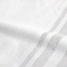 Linen with cotton tablecloth white 186cm
