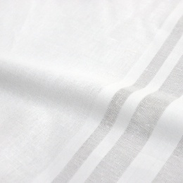 Linen with cotton tablecloth white 186cm