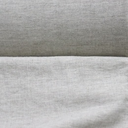 Linen with cotton and viscose 240 cm grey undyed with crushed effect