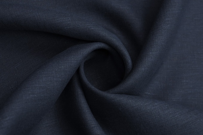 Medium Weight Linen dark blue