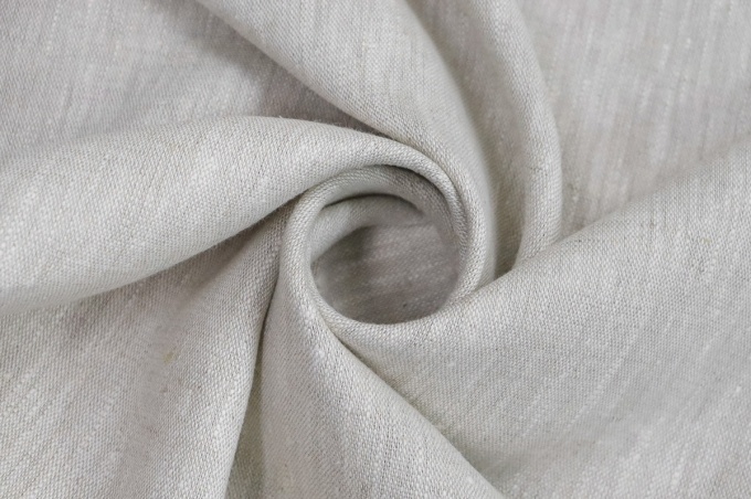 Suit linen dense softened 260 g/m2 undyed melange 3C154