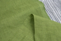 Medium Weight Linen Stone Washed spring greens