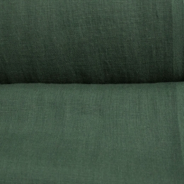 Лён костюмно-плательный терракотовый. Энзимная стирка