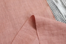 Medium Weight Linen Stone Washed salmon