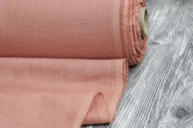 Medium Weight Linen Stone Washed salmon