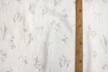 Linen Floral Fabric 4c33