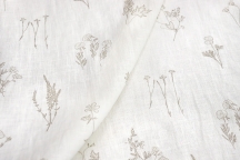 Linen Floral Fabric 4c33