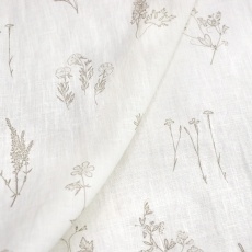 Linen Floral Fabric 4c33