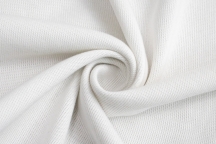 Italian cotton knitted jersey in white