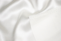 La Perla Natural silk satin with elastane in white milky colour