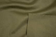 HUGO BOSS Italian mercerised cotton khaki knitwear