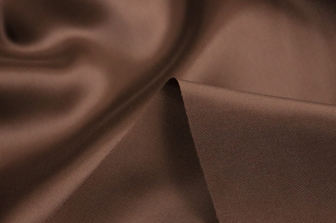 Viscose lining fabric terracotta brown