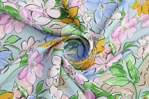 Italian dress viscose flowers