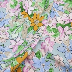 Italian dress viscose flowers