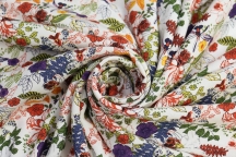 Italian dress viscose flowers