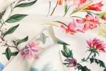 Italian dress viscose flowers