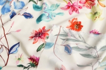 Italian dress viscose flowers