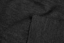 Italian wool knit in dark grey melange