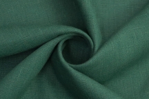 Heavy Weight Linen Fabric green emerald