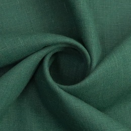 Heavy Weight Linen Fabric green emerald