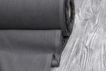 Heavy Weight Linen Fabric graphite grey