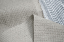 Linen Towel, Plaid Fabric natural grey