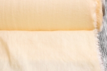 Linen with viscose dress crème brûlée with crumpled effect