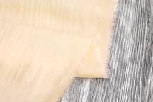 Linen with viscose dress crème brûlée with crumpled effect