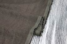 Creamy grey dress linen with viscose with crinkle effect