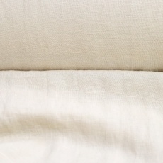 Creamy grey dress linen with viscose with crinkle effect