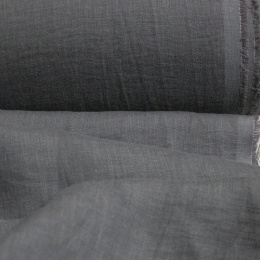 Medium Weight Linen Stone Washed dark gray graphite