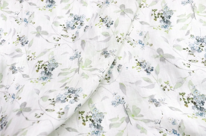 Linen Floral Fabric 4c33