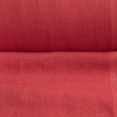 Medium Weight linen Stone Washed Classic red