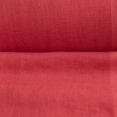 Medium Weight linen Stone Washed Classic red