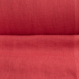 Medium Weight linen Stone Washed Classic red