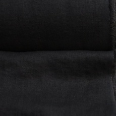 Medium Weight Linen Stone Washed black